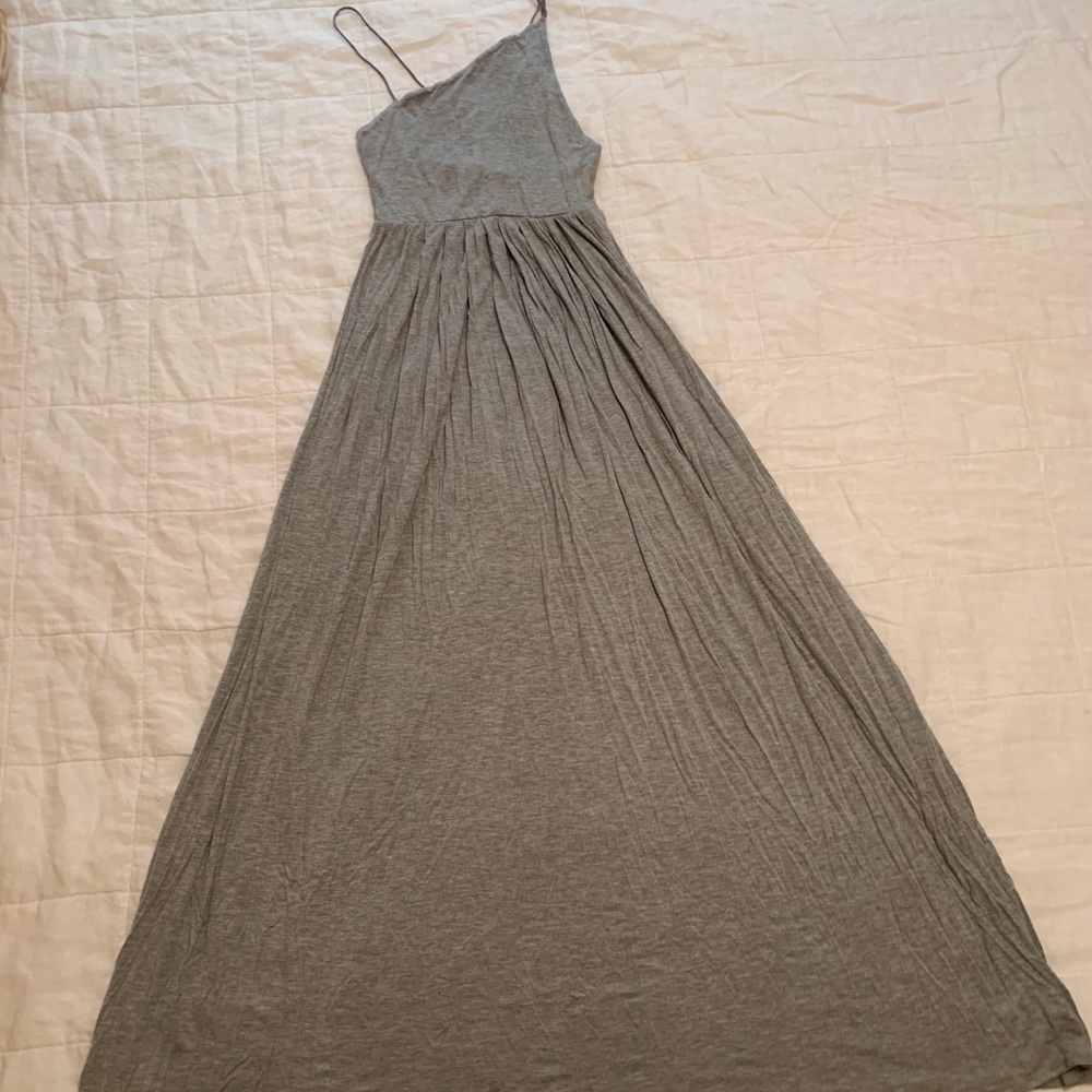 Gray maxi dress